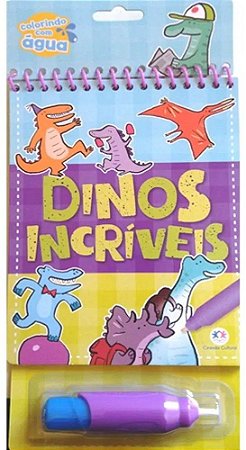 Colorindo com Água - Dinos Incríveis