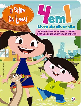 Livro de Diversão 4 em 1 - O Show da Luna