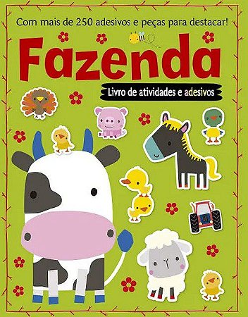 Livro de Atividades e Adesivos - Fazenda