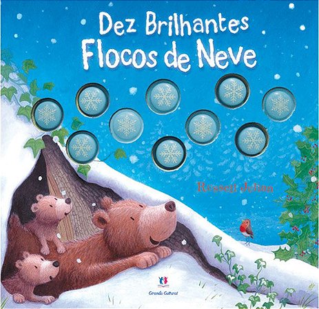 Dez Brilhantes Flocos de Neve