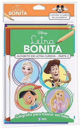 Solapa Grande c/ 10 Livros - Disney - Letra Bonita