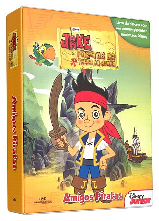 Caixa c/ Miniaturas - Jake e os Piratas da Terra do Nunca