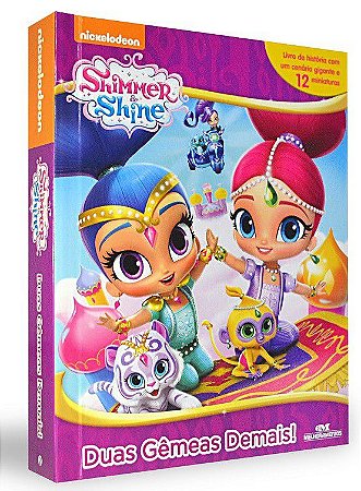 Caixa c/ Miniaturas - Shimmer and Shine - Duas Gêmeas Demais