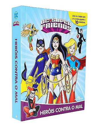 Caixa c/ Miniaturas - DC Super Friends - Heróis Contra o Mal