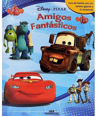Caixa c/ Miniaturas - Disney Pixar - Amigos Fantásticos