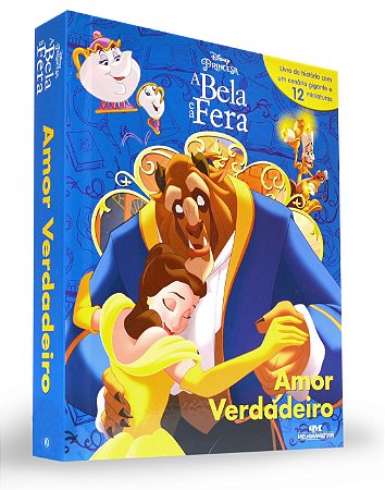 Caixa c/ Miniaturas - Disney: A Bela e a Fera - Amor Verdad.