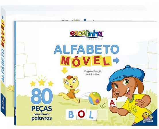 Alfabeto Móvel - 80 Peças Para Formar Palavras