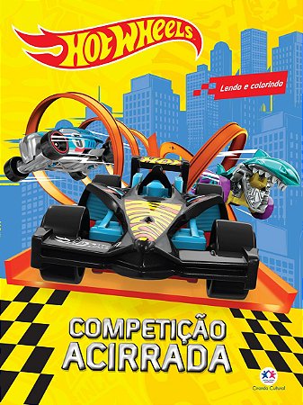 Lendo e Colorindo - Hot Whels - Competição Acirrada