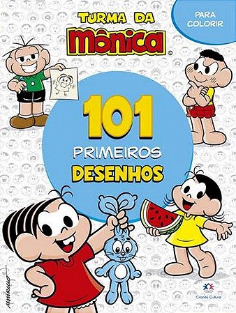 Livro: 101 Primeiros Desenhos - Turma da Mônica