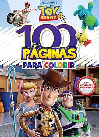 Livro: 100 Páginas para Colorir - Disney Pixar - Toy Story 4