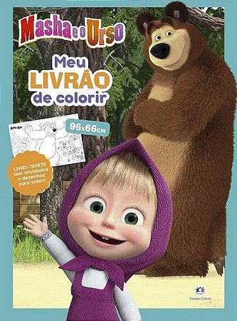Livro-Tapete - Meu Livrão de Colorir - Masha e o Urso