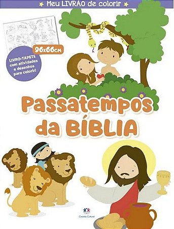 Livro-Tapete - Meu Livrão de Colorir - Passatempos da Bíblia
