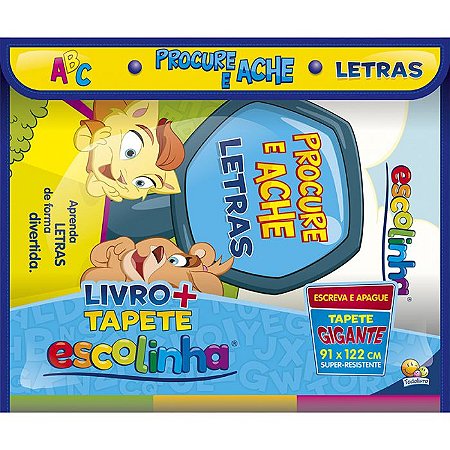 Livro + Tapete - Procure e Ache - Letras