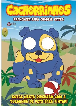 Prancheta para Colorir - Cachorrinhos