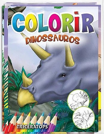 Emb. Econômica c/ 8 Livros - Colorir - Dinossauros