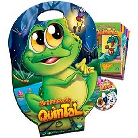 Maleta c/ 8 Livros - Bichinhos do Quintal