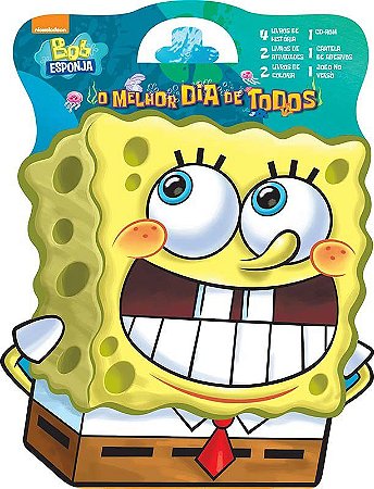 Maleta c/ 8 Livros - Bob Esponja - O Melhor Dia de Todos