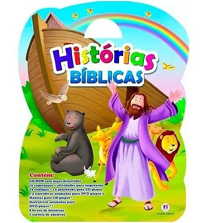 Maleta c/ 8 Livros - Histórias Bíblicas