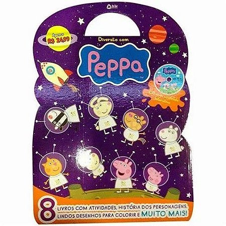 Maleta c/ 8 Livros - Diversão com Peppa