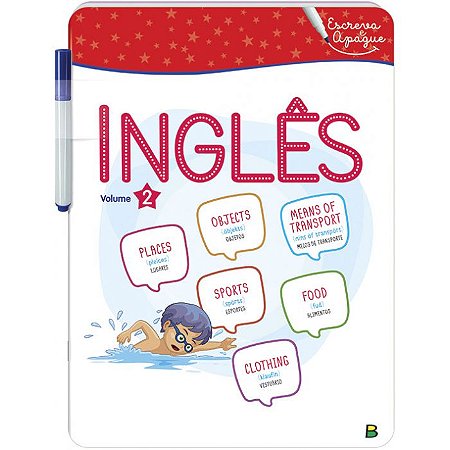 Aprenda em Casa - Escreva e Apague - Inglês - Volume 2