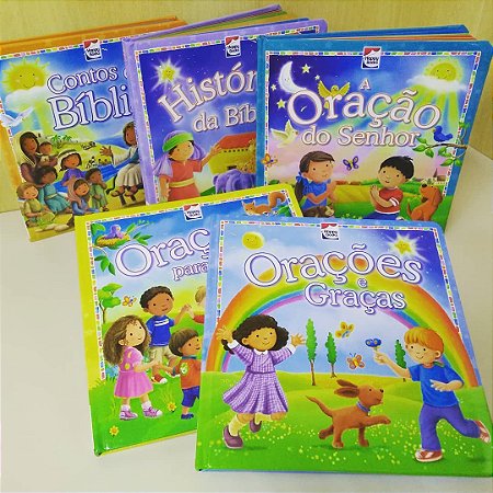 Kit c/ 5 Livros - Meu Primeiros Livros Bíblicos