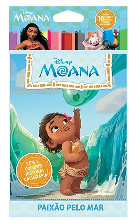 Emb. Econômica c/ 10 Livros - Moana
