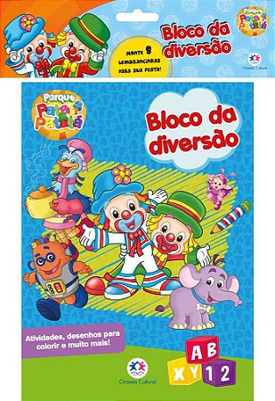 Bloco da Diversão - Parque Patati Patatá - Lembrancinhas