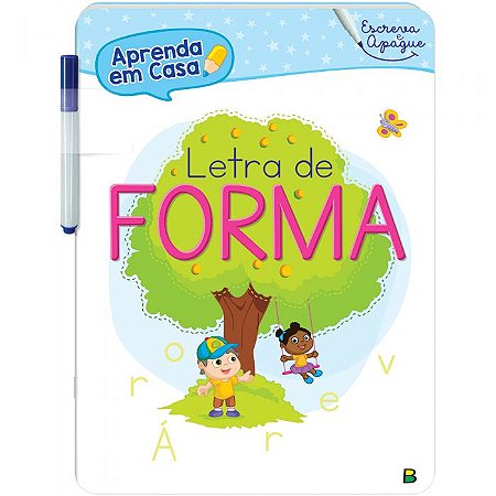 Aprenda em Casa - Escreva e Apague - Letra de Forma