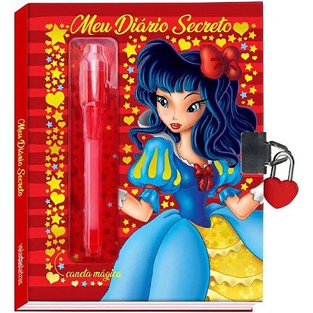 Meu Diário Secreto com Caneta Mágica - Vermelho