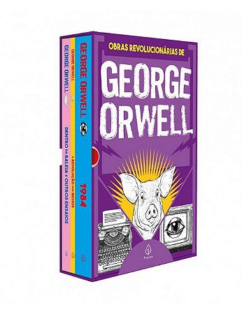 Box com 3 Livros - As Obras Revolucionárias de George Orwell