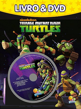 Livro & DVD - Teenage Mutant Ninga Turtles