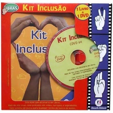 Kit Inclusão Libras - Livro + DVD - Vermelho