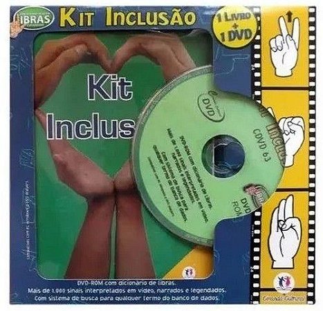 Kit Inclusão Libras -  Livro + DVD - Azul