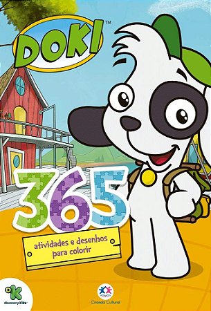 Livro: 365 Atividades e Desenhos p/ Colorir - Doki