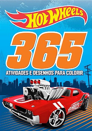 Livro: 365 Atividades e Desenhos p/ Colorir - Hot Wheels