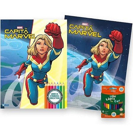 Kit Diversão - Marvel - Capitã Marvel