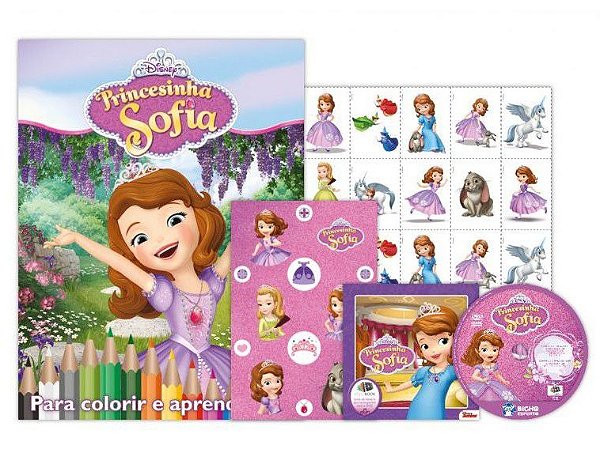 Kit 5 em 1 com DVD - Disney - Princesinha Sofia