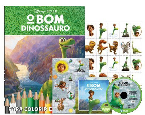 Kit 5 em 1 com DVD - Disney Pixar - O Bom Dinossauro