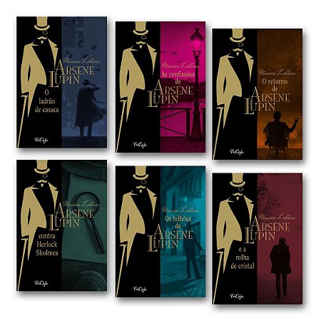 Kit 6 Livros Tricaju - Arsène Lupin