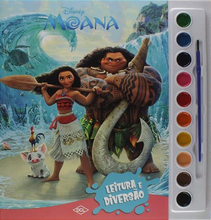 Leitura e Diversão - Aquarela - Moana