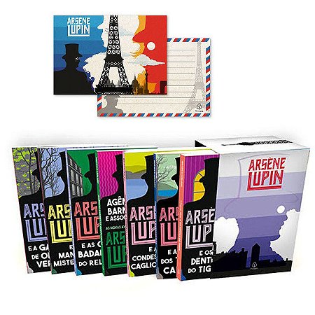 Lupin II - Box com 7 Livros e 1 Cartão Postal
