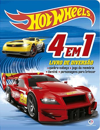 Livro de Diversão 4 em 1 - Hot Wheels