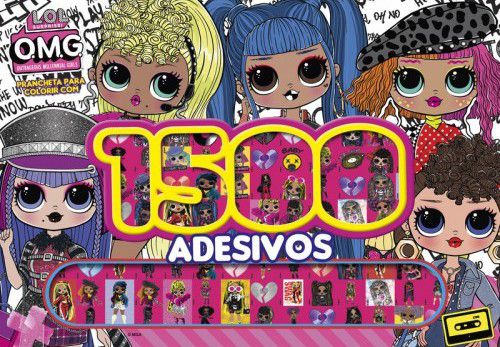 Prancheta para Colorir com 1500 Adesivos - LOL Surprise OMG