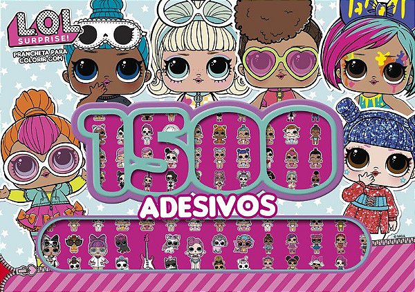 Prancheta para Colorir com 1500 Adesivos - LOL Surprise 02