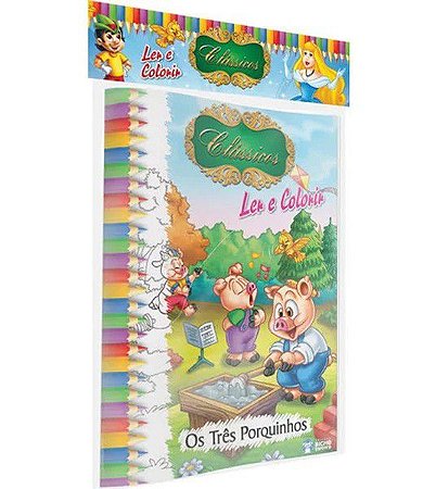 Ler e Colorir - Clássicos - Col. com 10 Unidades