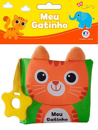 Livro de Pano com Mordedor - Meu Gatinho