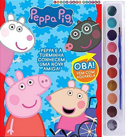 Livro Para Pintar com Aquarela - Peppa Pig
