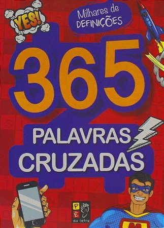 Livro: 365 Palavras Cruzadas - Rosa Escuro