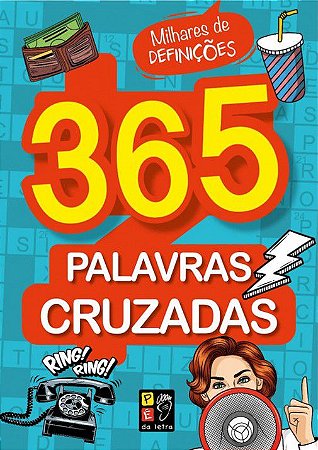 Livro: 365 Palavras Cruzadas - Azul