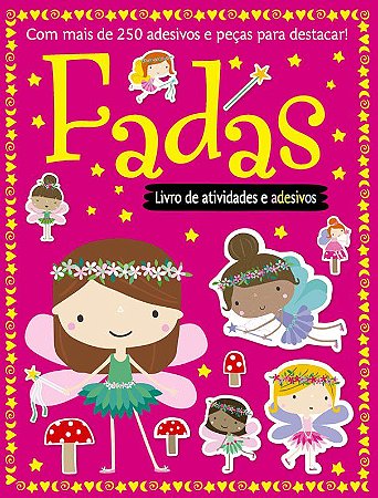 Livro de Atividades e Adesivos - Fadas